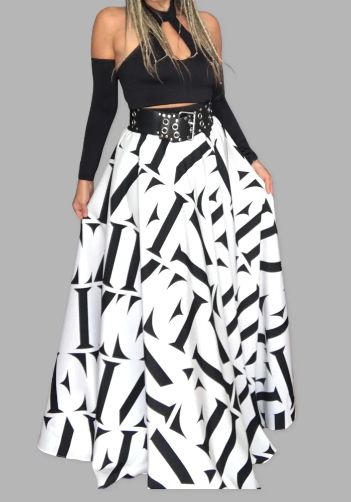 Dlouhá sukně - maxi sukně BOROS SK-L-WHI01